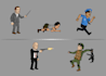 provide 2d animation, gif for your short cartoon videos
