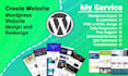 create professional wordpress website design or business website