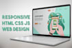 create custom website using html css js