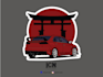 create car vector design sticker for your merch