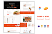 convert figma to HTML CSS, xd to HTML, PSD to HTML, responsive bootstrap