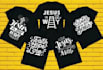 custom christian t shirt design bible verse and faith based tees