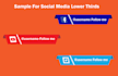 design unique and outstanding social media lower thirds
