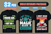 create custom  graphic and merchandise bulk t shirt design