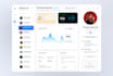 design dashboard, web app, CRM and admin panel UI