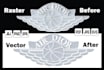 do vector tracing, fast logo redraw in an hour