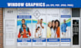 design custom window graphics , shopfront , signage design