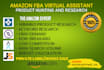be your expert amazon virtual assistant, private label,fba
