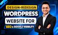 design, redesign wordpress website with SEO for business growth
