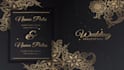 create an elegant and romantic wedding invitation video