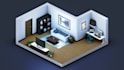 design your room into 3d isometric