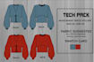 do fashion apparel flat sketch and tech packs