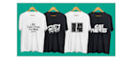do creative minimal t shirt design with tee mock up