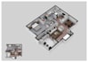 redraw 3d floor plan with all input from client