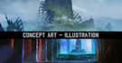 create stunning  environment concept art with