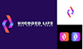 design modern startup, security, tech logo