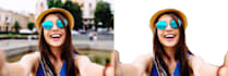 background removal, vectoring image and combining in anime