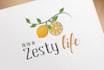 unique  feminine elegant hand drawn  business logo design