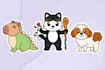 create cute cartoon character, logo design