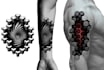 create 3d tattoo design in geometric style
