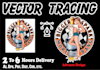 vector tracing or redraw any image