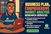 write a comprehensive business plan and market analysis for you