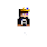 minecraft character pixelart avatar with your skin