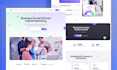 modern clean professional web landing page UI UX design figma