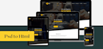convert complex psd to html responsive website in bootstrap5