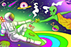 make psychedelic, trippy, weed, fantasy art