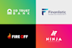 do personal flexible custom startup technology security modern tech website logo