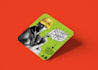 design graphic coaster with 3d mockups