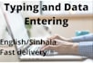 do data entry and typing jobs