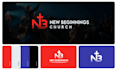 design modern ministry, church logo and brand identity with full branding kit