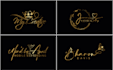 design feminine signature, and boho,  luxury initial logo