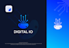 design tech startup modern technology cyber security logo