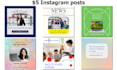 design beautiful colour coordinated instagram posts
