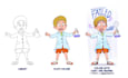 design cute, simple, funny cartoon