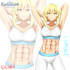 draw anime fit girl with abs