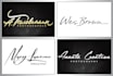design hand drawn signature logo