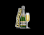 design creative drink logo with satisfaction guaranteed