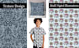 design seamless repeat pattern and prints