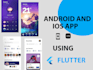 build a mobile app android and ios and website using flutter