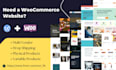 design wordpress woocommerce website with elementor