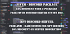 create fivem discord server, discord nft server, custom bots
