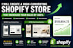 develop shopify store, design redesign copy ecommerce website