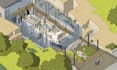 draw detailed isometric architectural illustrations