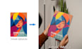 put your book cover image to 3d mockup layout design