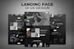 design professional uiux creative website landing page