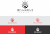 design a creative and premium logo like this